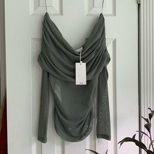NWT Mango Mesh Top